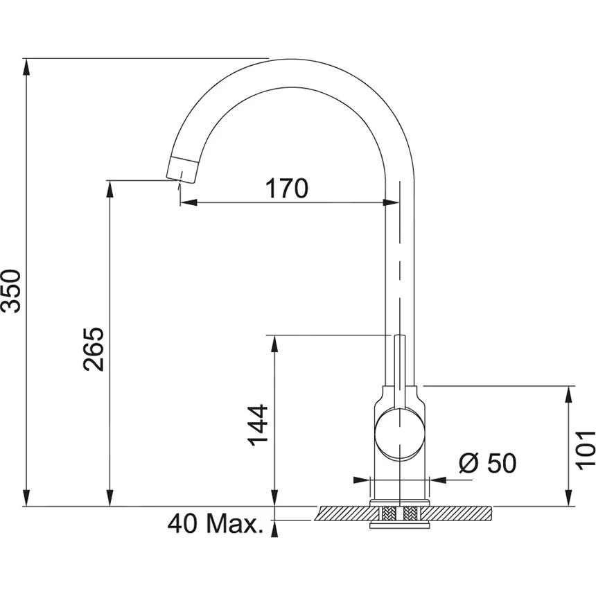 Franke Sets - Set G234, Fragraniet Spoelbak CNG 611-78 TL/2 En Keukenkraan FP 9000.084, Grijze Steen 114.0650.843 - Afbeelding 3