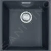 Franke Sirius - SID 110-34 Tectonite Spoelbak, 365x440 Mm, Zwart 125.0363.785