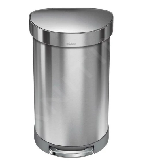 Simplehuman Afvalemmers - Afvalbak 45 L, Gebrosteld Rvs CW2030