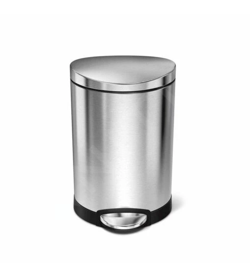 Simplehuman Afvalemmers - Afvalbak 6 L, Gebrosteld Rvs CW1834CB
