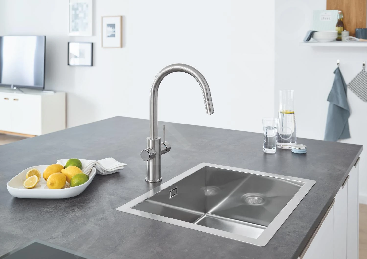 Grohe Blue Home - Connected Keukenkraan, Met Filter En Koeler, Supersteel 31541DC0 - Afbeelding 7