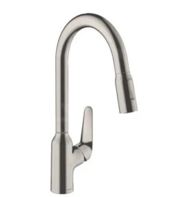 Hansgrohe Focus M42 - Keukenkraan M429-H220 Met Uittrekbare Handdouche, Rvs Look 71800800