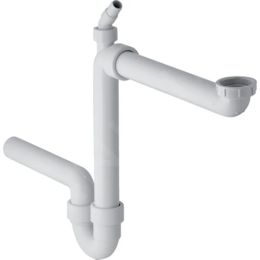 Geberit Toebehoren - Buissifon Voor Spoelbak, Ruimtesparend Model, Afvoer Horizontaal, D 40 Mm 152.885.11.1