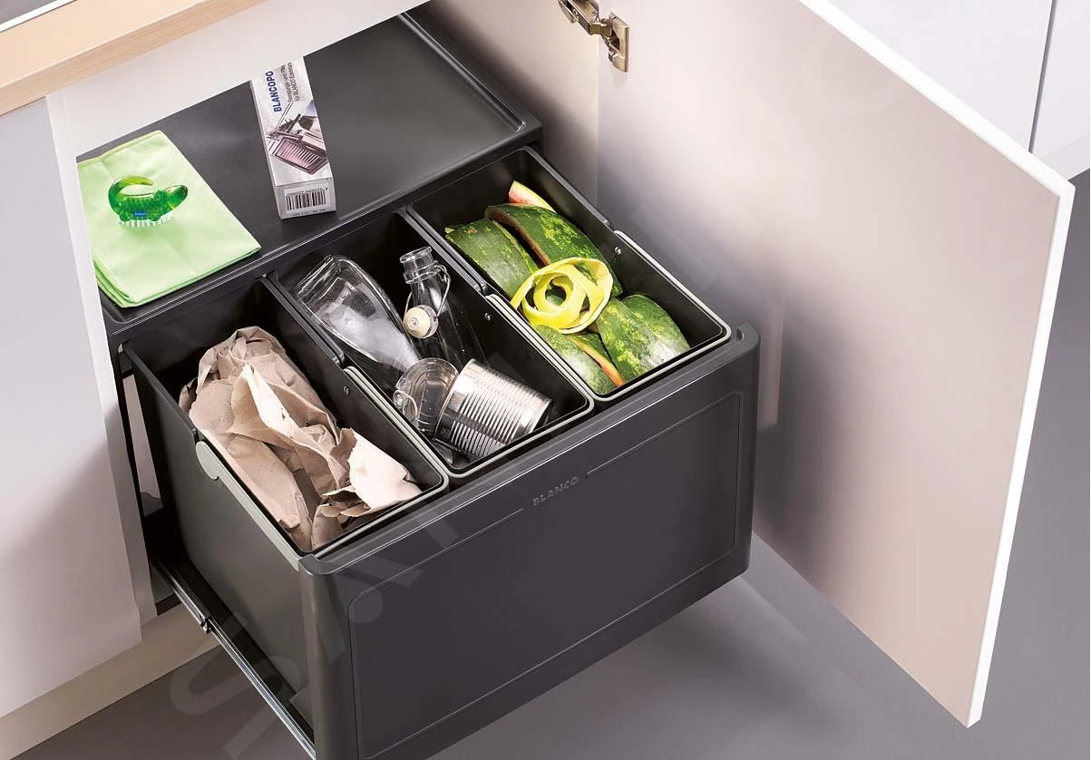 Blanco Botton Pro - Afvalsorteersysteem, Met Scheidingswand, Inhoud 39 L 517469 - Afbeelding 3