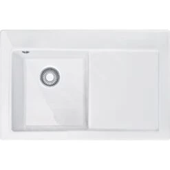 Franke Mythos - Keramische Spoelbak MTK 611-78/2, 780x510 Mm, Glacier 124.0433.442