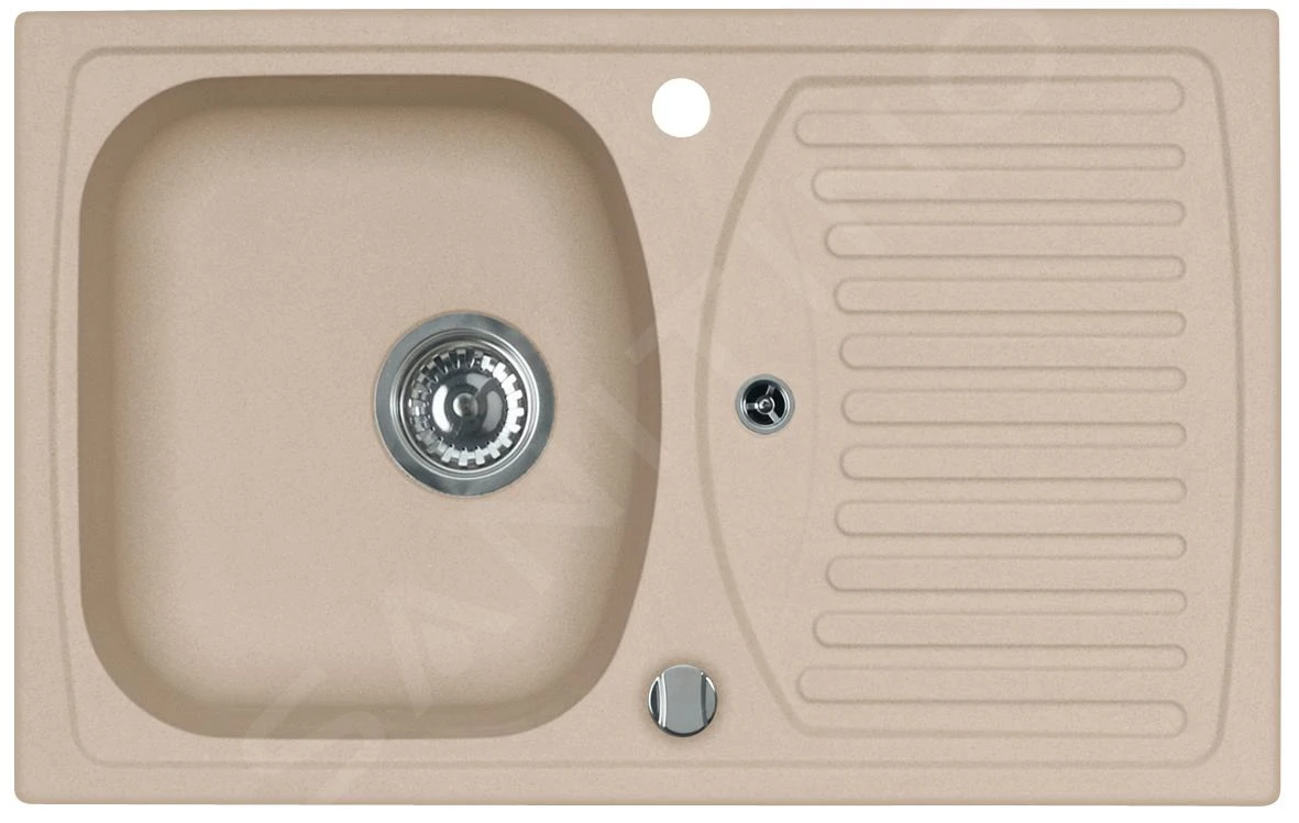 Alveus Sets - Set Spoelbak Record 30 En Keukenkraan Tonia, Beige SETA112 - Afbeelding 3