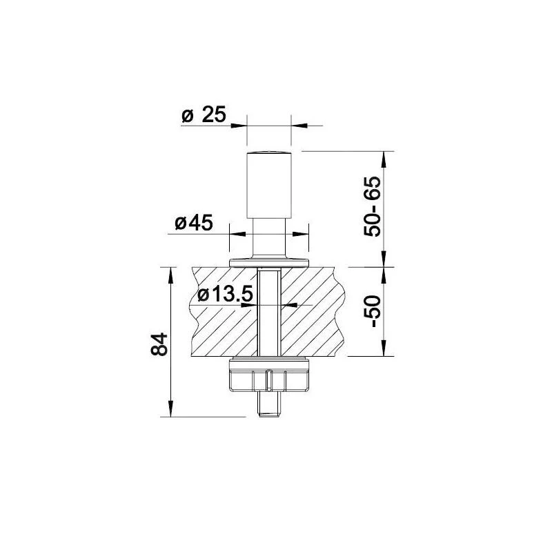 Blanco Toebehoren - Trekknop, Chroom 221339 - Afbeelding 2
