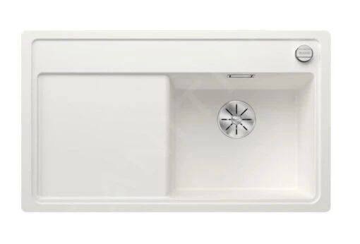 Blanco Zenar 45 - Silgranit Spoelbak, 848x498 Mm, Met Afvoerbediening, InFino, Wit 523816