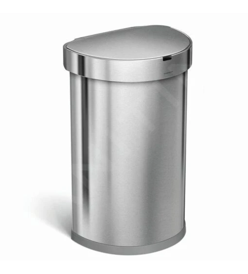 Simplehuman Afvalemmers - Afvalbak Met Sensor, 45 L, Gebrosteld Rvs ST2009