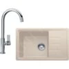 Franke Sets - Keukenset G115, Fragraniet Spoelbak BSG 611-62, Sahara + Kraan FP 0408.031, Chroom 114.0440.628