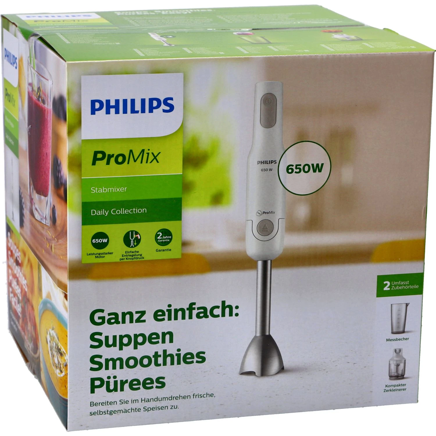 Philips Staafmixer HR2535/00 ProMix Met Beker En Fijnsnijder - Afbeelding 5
