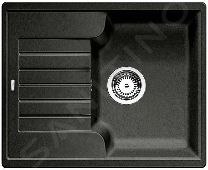 Blanco Zia 40 - Silgranit Spoelbak, 615x500 Mm, Zwart 526006