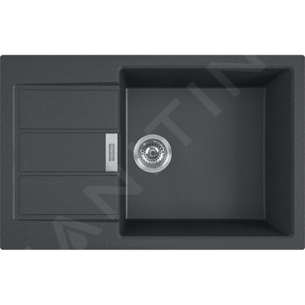 Franke Sets - Set T88, Tectonite Spoelbak S2D 611-78 XL En Keukenkraan FN 0147.031, Zwart/chroom 143.0618.741 - Afbeelding 3