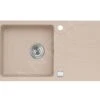 Alveus Galapagos - Granieten Spoelbak 770x430 Mm, Met Draaiknopbediening, Beige 1091213