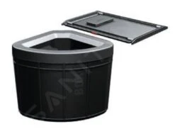 Franke Sorters - Inbouw Prullenbak Solo 50, Zwart 121.0307.568