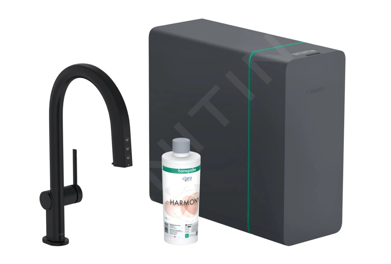 Hansgrohe Aqittura M91 - Keukenmengkraan Met Uittrekbare Uitloop, SodaSystem, SBox, Mat Zwart 76836670