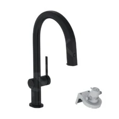Hansgrohe Aqittura M91 - Keukenmengkraan Met Uittrekbare Uitloop En Filterkop, Mat Zwart 76803670