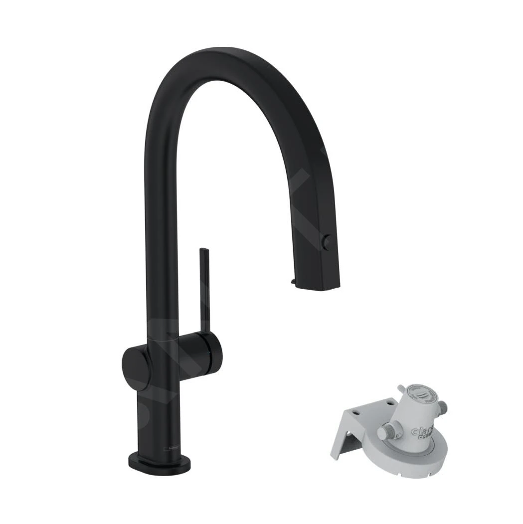 Hansgrohe Aqittura M91 - Keukenmengkraan Met Uittrekbare Uitloop En Filterkop, Mat Zwart 76803670