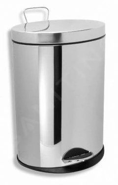 Novaservis Badkamer Accessoires - Prullenbak Rond 5 L, Chroom 6160,0