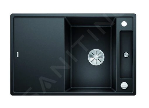 Blanco Axia III 45 - Silgranit Spoelbak, 780x510 Mm, Met Accessoires, InFino, Antraciet 523183