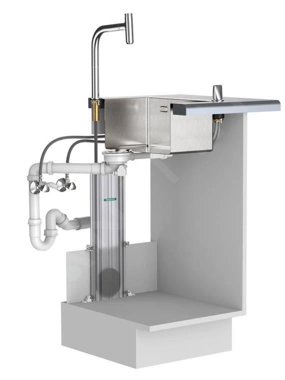 Hansgrohe Spoelbakken - Spoelbakset C51-F450-06, Zwart Grafiet/chroom 43217000 - Afbeelding 4