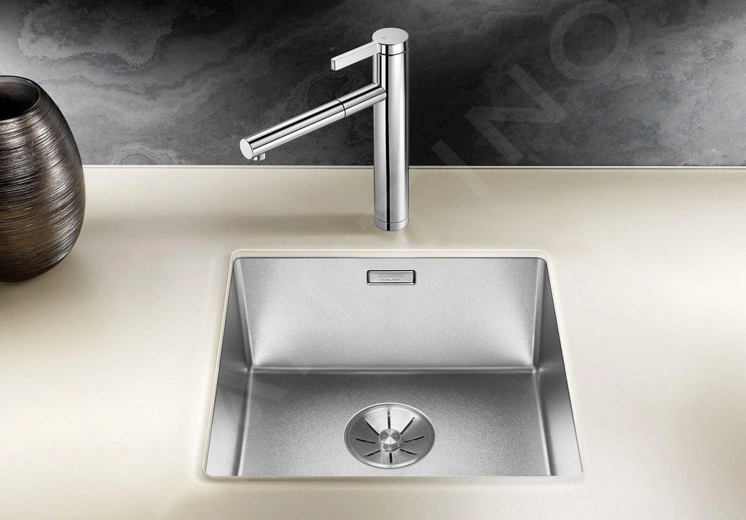 Blanco Claron 400 - Spoelbak, 440x440 Mm, Rvs Durinox 523385 - Afbeelding 3