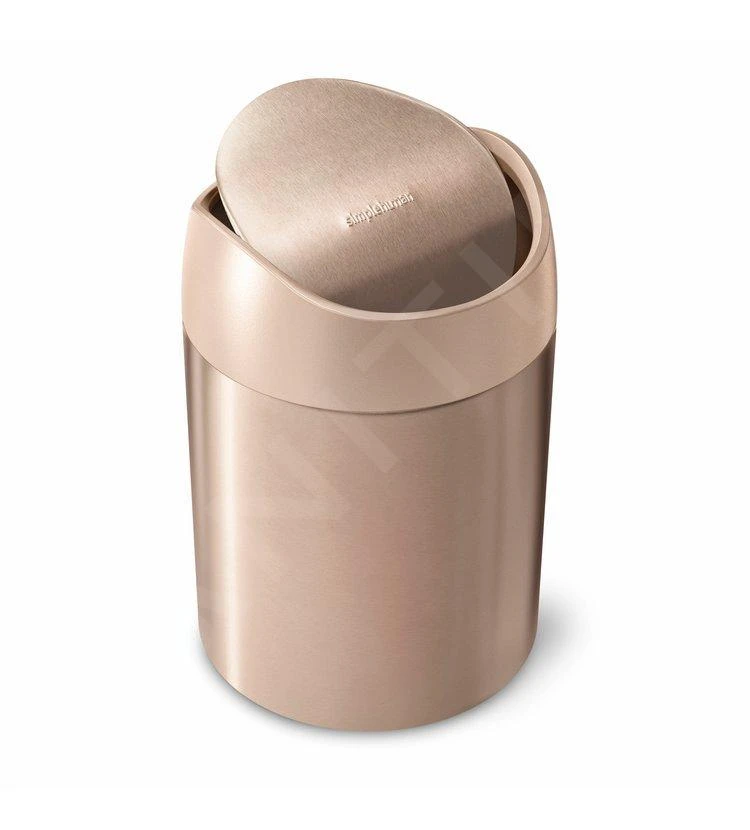 Simplehuman Afvalemmers - Mini Afvalbakje Op Tafel 1,5 L, Rose Gold CW2085