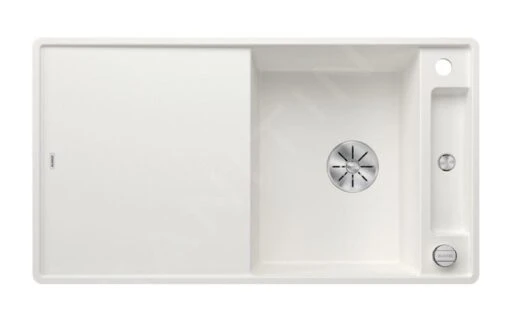 Blanco Axia III 5 - Silgranit Spoelbak, 905x500 Mm, Met Afvoerbediening En Toebehoren, InFino, Wit 523228