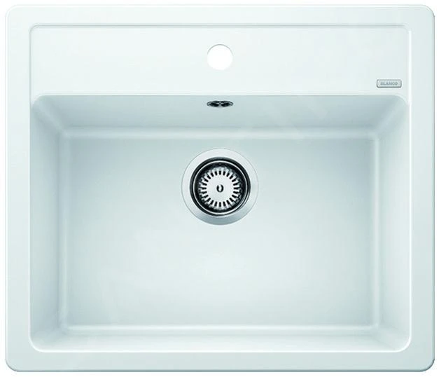 Blanco Legra 6 - Silgranit Spoelbak, 585x500 Mm, Wit 523334