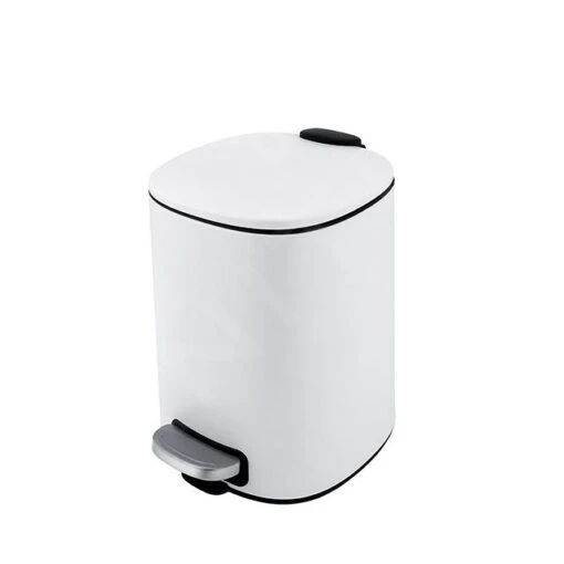 Nimco Afvalemmers - Prullenbak 5 L, Mat Wit KOS 9005-05